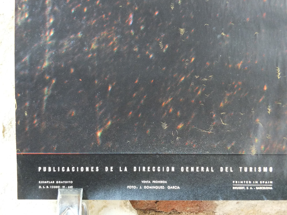 1960s El Greco Travel Poster, The Burial of the Count of Orgaz, Vintage Spanish, Spain travel tourism, holiday vacation, wall art decor