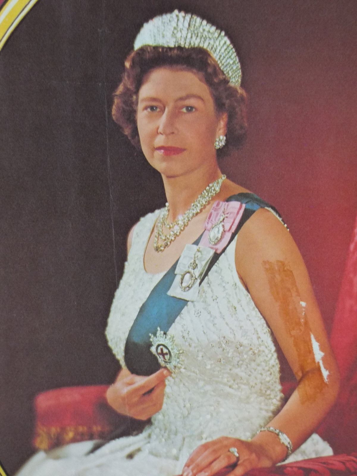 1978 Vintage Queen Elizabeth Silver Jubilee Poster, 1952-1978, Royal QE2, Advertising print wall art 1970s
