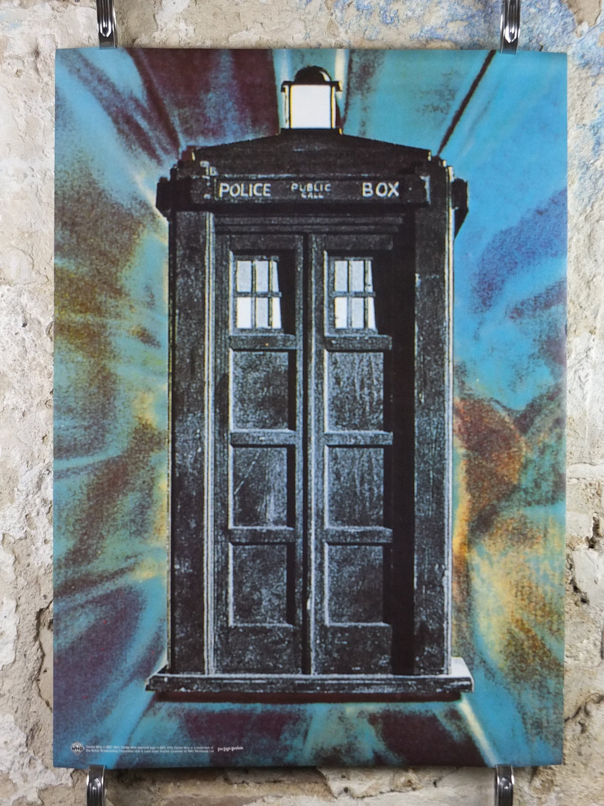 1996 Doctor Who Poster, The Tardis Police Box, BBC, vintage science fiction gifts for boys and girls and teenagers , fantasy wall art decor