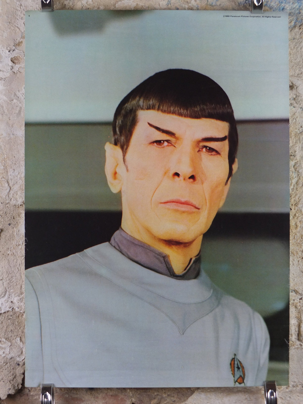 Original Vintage Star Trek the Movie Poster, Spock, Leonard Nimoy, Vulcan, wall art cinema film memorabilia 1980