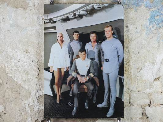 Original Vintage Star Trek the Movie Poster, Captain Kirk, Spock, McCoy, Nimoy, Ilia, Decker wall art cinema film memorabilia 1980