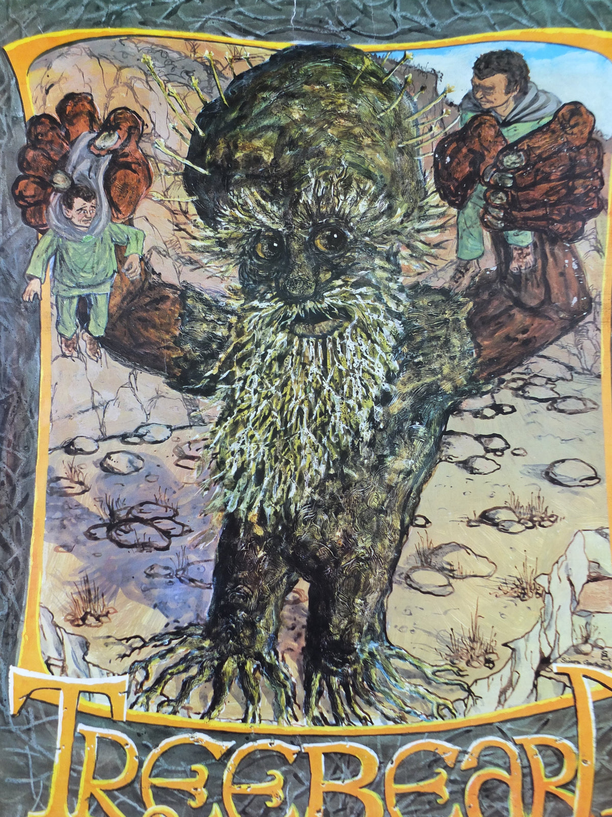 1970 Treebeard Poster, Ent by Simon Garbutt, Lord of the Rings, J.R.R. Tolkien, Middle Earth, Third Age, fantasy fiction wall art decor