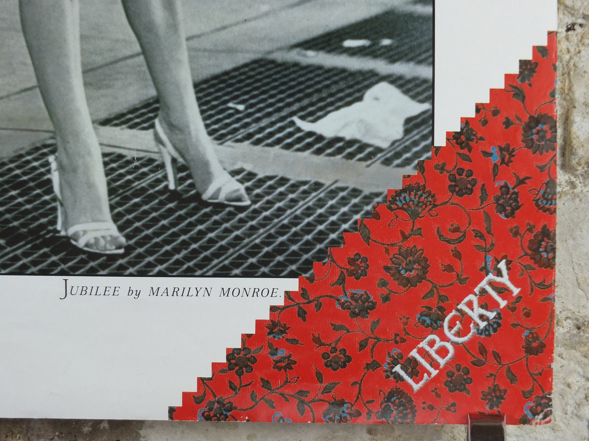 1987 Vintage Liberty Poster, Jubilee by Marilyn Monroe, London Regent Street Department Store, Seven Year Itch, wall art decor