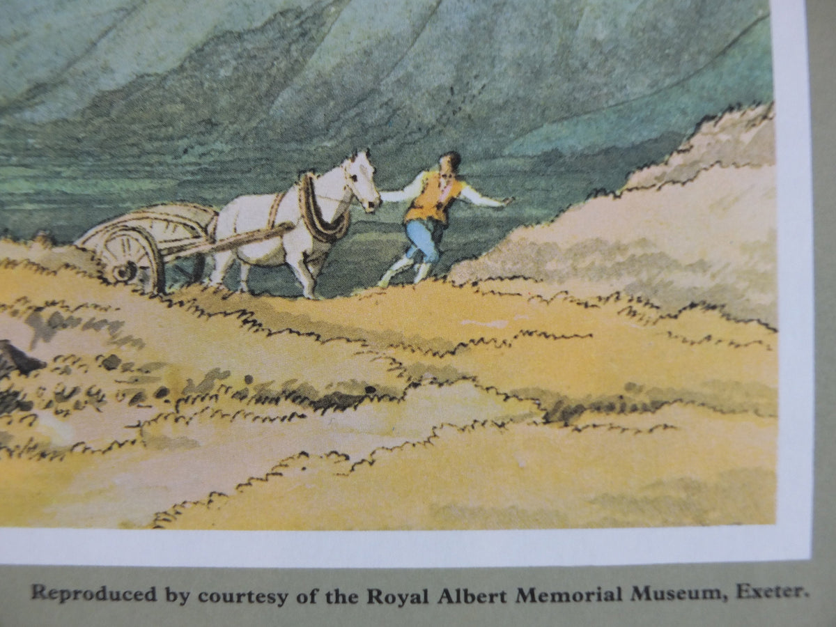 1965 Exmoor National Park Poster, John White Abbott, Porlock Bay, Travel and Tourism, walking trail, wall art decor