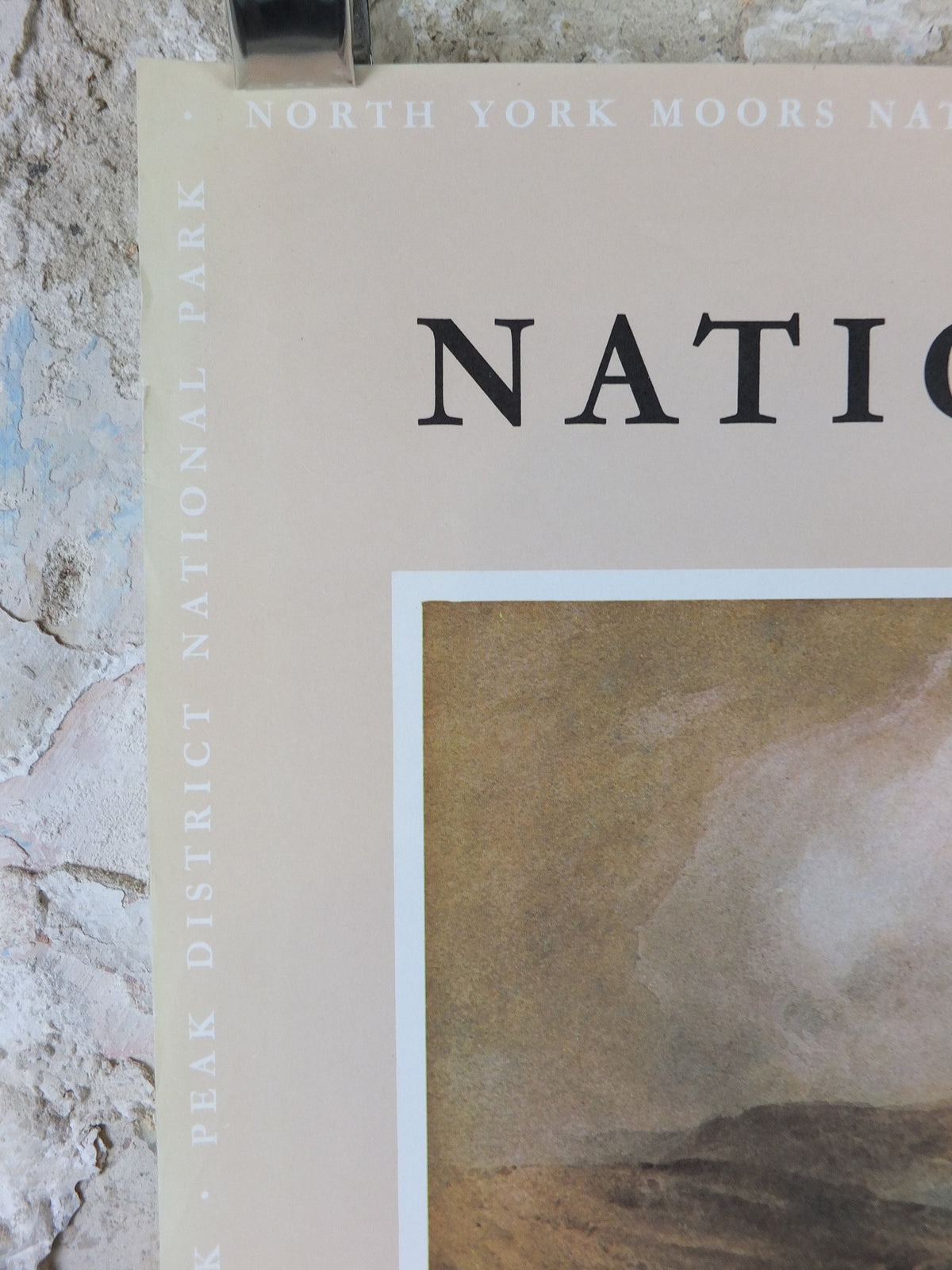 1965 North York Moors National Park Poster, John Sell Cotman, Sutton Bank, Travel and Tourism, walking trail, wall art decor