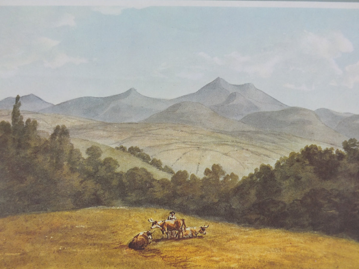1965 Brecon Beacons National Park Poster, john Warwick Smith, Brecknock Mountains, Travel and Tourism, walking trail, wall art decor