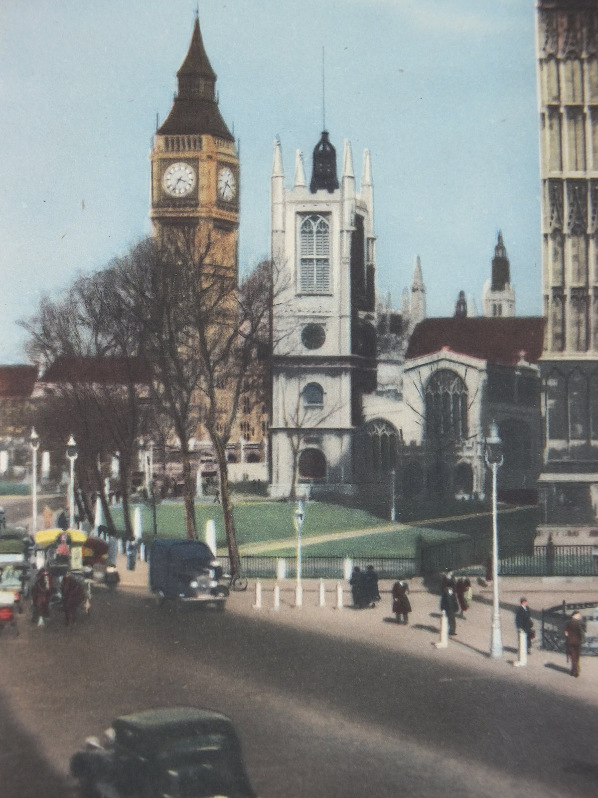 1940s Westminster Abbey Poster, World War 2, WW2, London - Heart of the British Commonwealth, original print, wall art decor