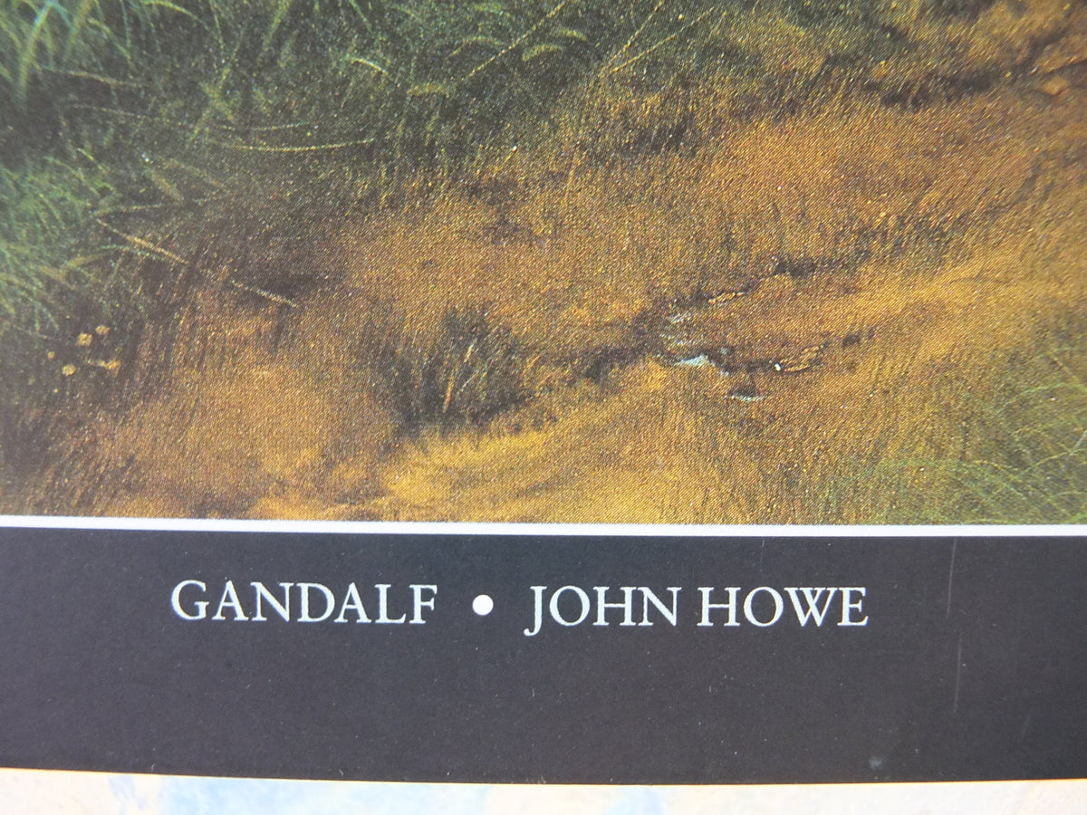 1999 Tolkien Gandalf Poster, The Fellowship of the Ring, by John Howe, Middle Earth, Lord of the Rings, print wall art decor