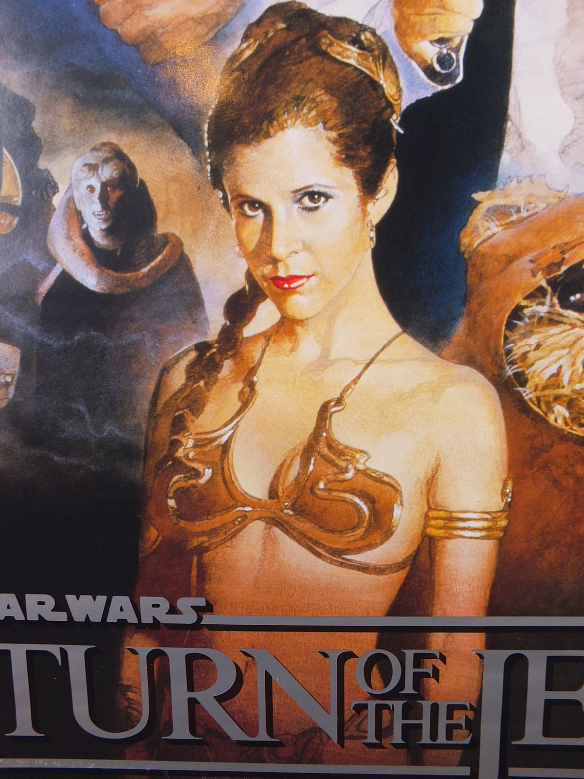 1995 Return of the Jedi Poster, International Star Wars Style B, by Kazuhiko Sano, Zigzag Germany variation, film wall art decor