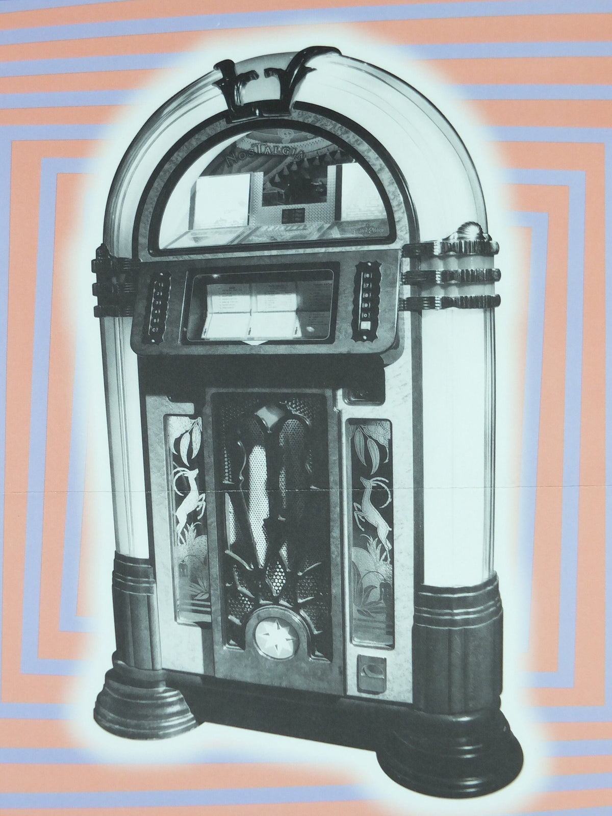 1990s Dancing Jukebox Poster, Active for Life Health Education Authority for healthy lifestyle, fitness advertising print wall art decor