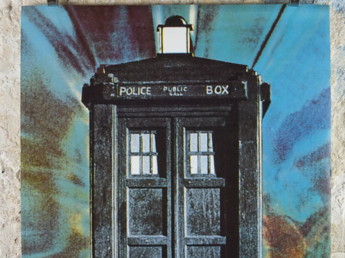 1996 Doctor Who Poster, The Tardis Police Box, BBC, vintage science fiction gifts for boys and girls and teenagers , fantasy wall art decor
