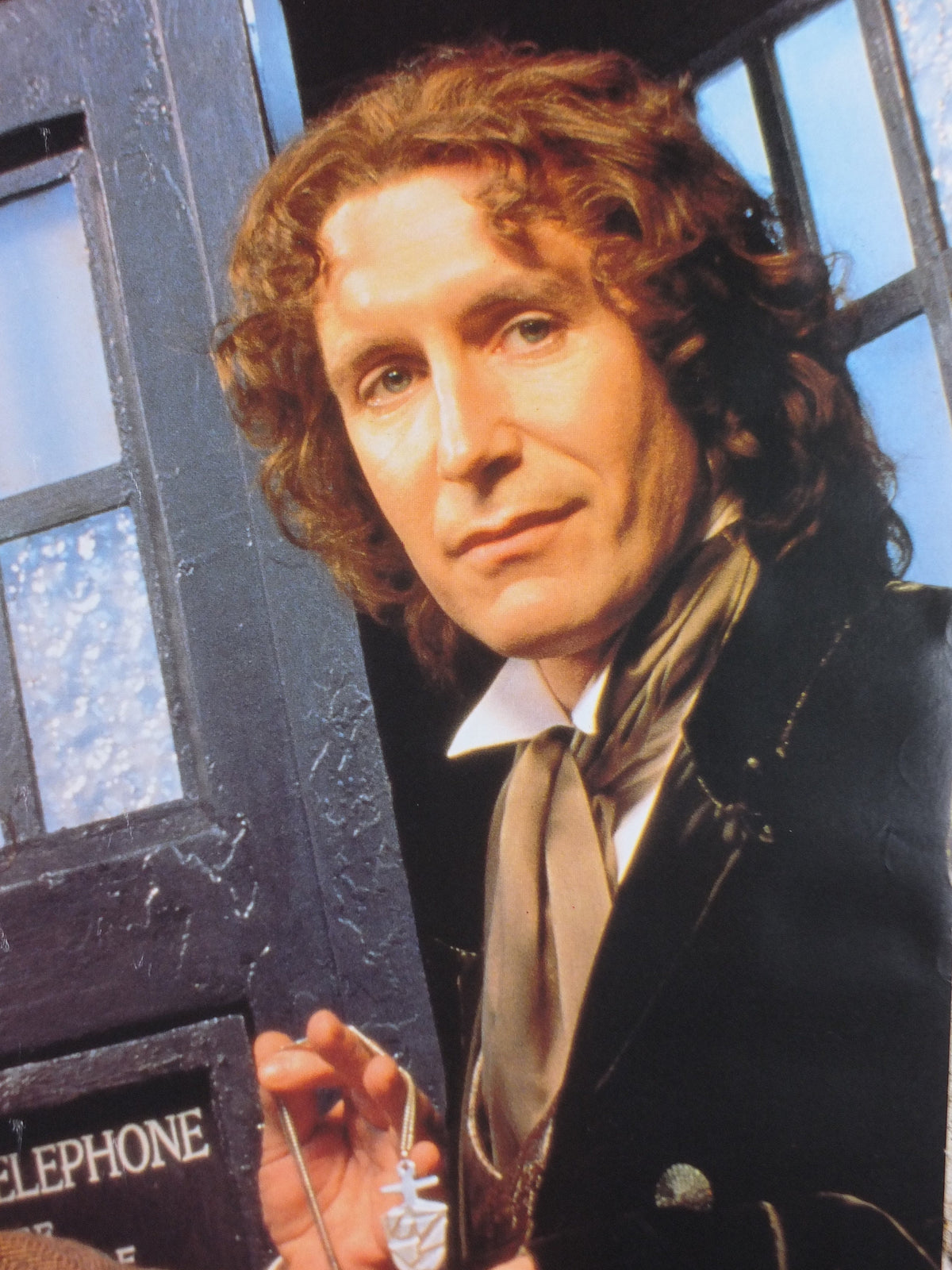 1996 Doctor Who Poster, The Doctors Paul McGann with Sylvester McCoy BBC vintage science fiction gifts for teenagers, fantasy wall art decor
