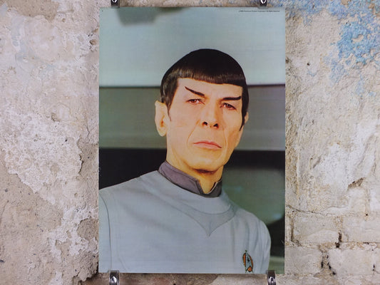 Original Vintage Star Trek the Movie Poster, Spock, Leonard Nimoy, Vulcan, wall art cinema film memorabilia 1980