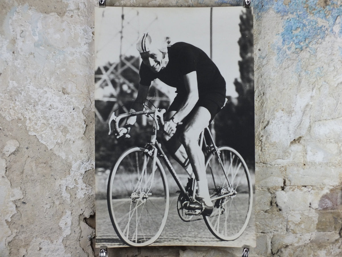 Vintage Cycling Poster, monochrome racing bike, road racing, Mamil, middle aged man in lycra, wall art retro decor