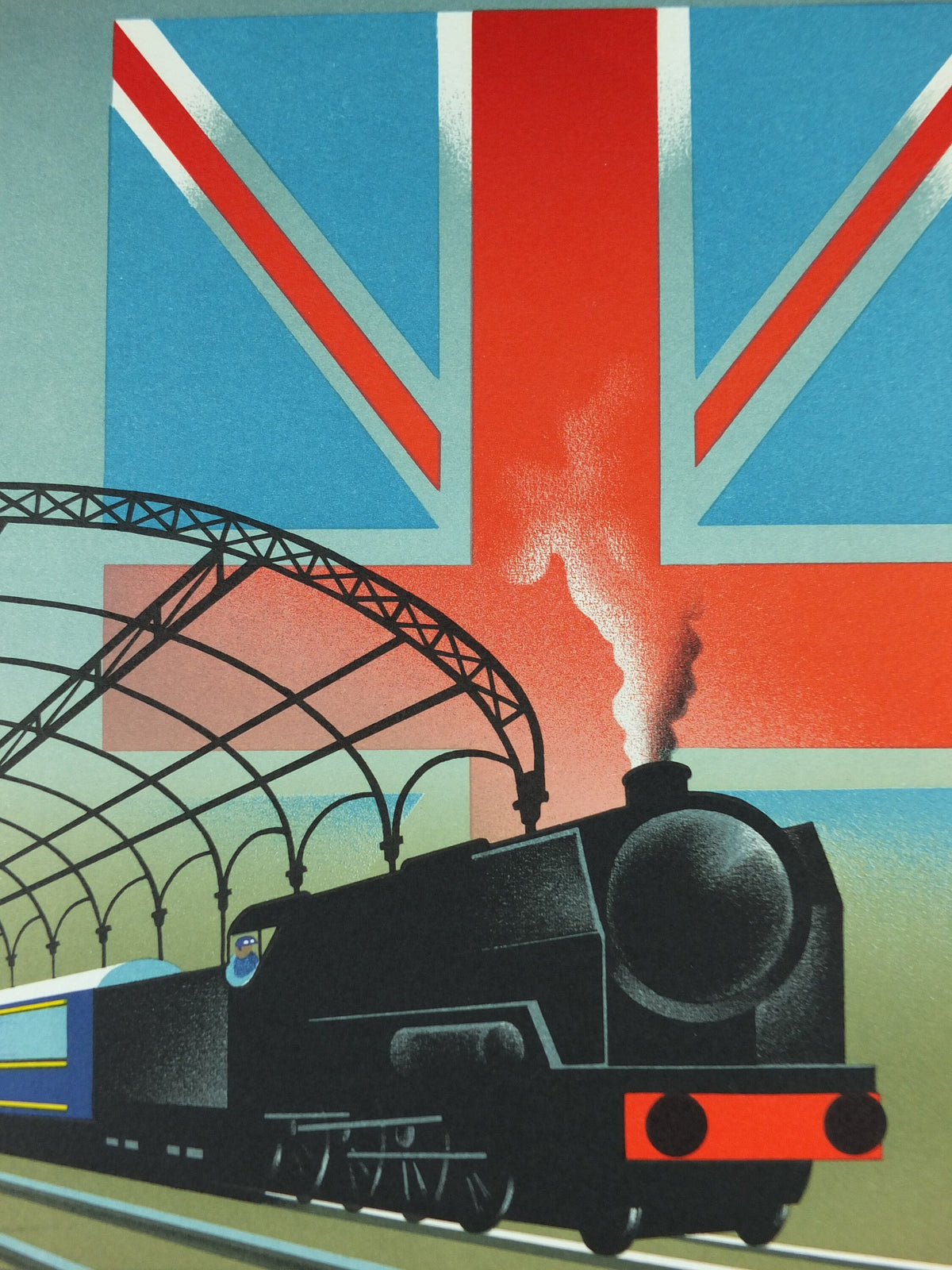 Original Venice Simplon Orient Express Poster, Victoria Station by Fix Masseau, 1985 limited edition of 200, train, art deco, wall art decor