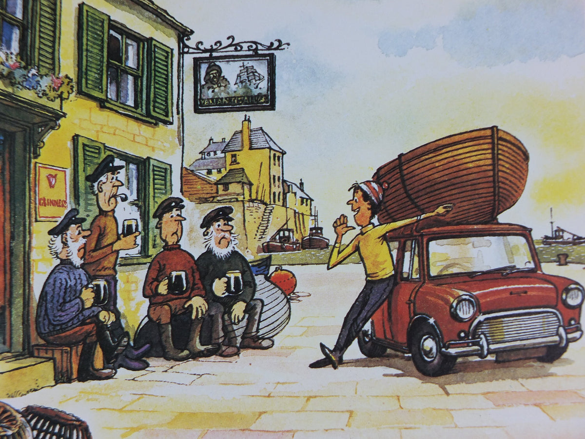 1974 Original Vintage Guinness Poster, The Valiant Sailor, by Norman Thewell, pub lovers, advertising ale Irish stout print, wall art retro