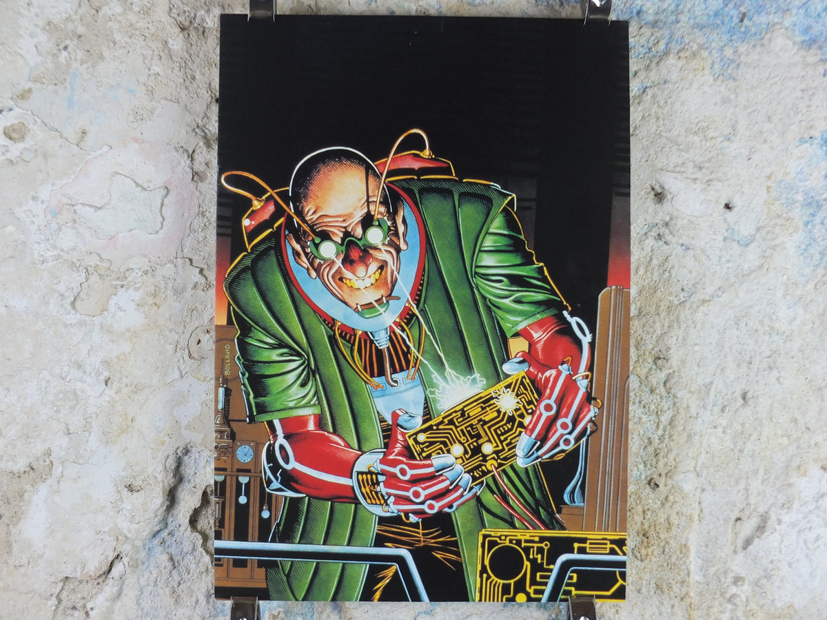 1990 Fighting Fantasy Poster, Appointment with F.E.A.R. by Brian Bolland, Steve Jackson, Ian Livingstone, Games Workshop, wall art decor