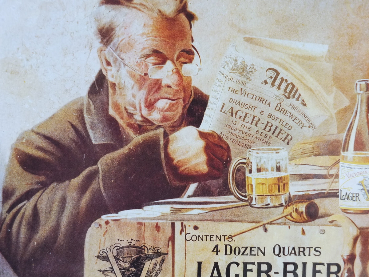1992 Institute of Brewing Australia and New Zealand Poster, 22nd Convention Section, Melbourne, advertising lager beer, wall art decor