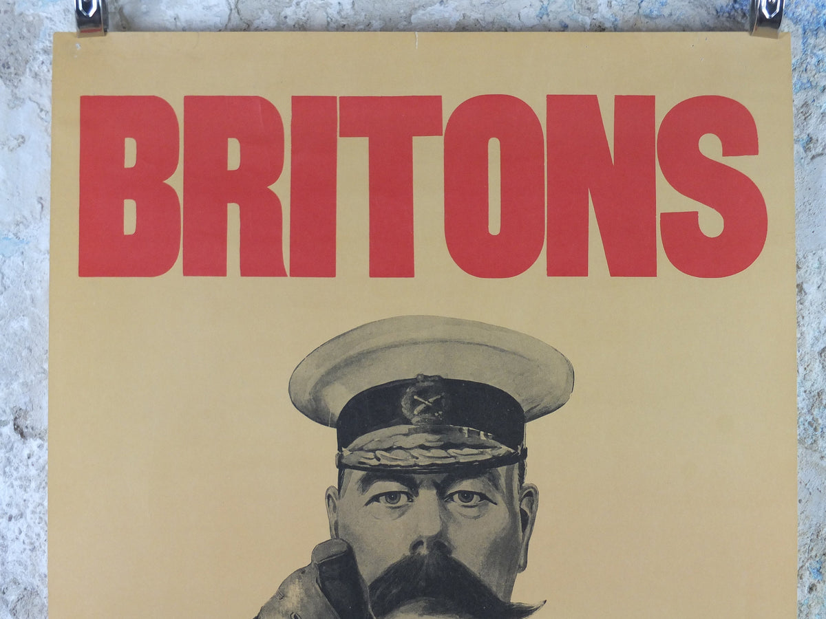 1970s Vintage Lord Kitchener Wants You Poster, World War 1 WW1 1914, propaganda print wall art decor
