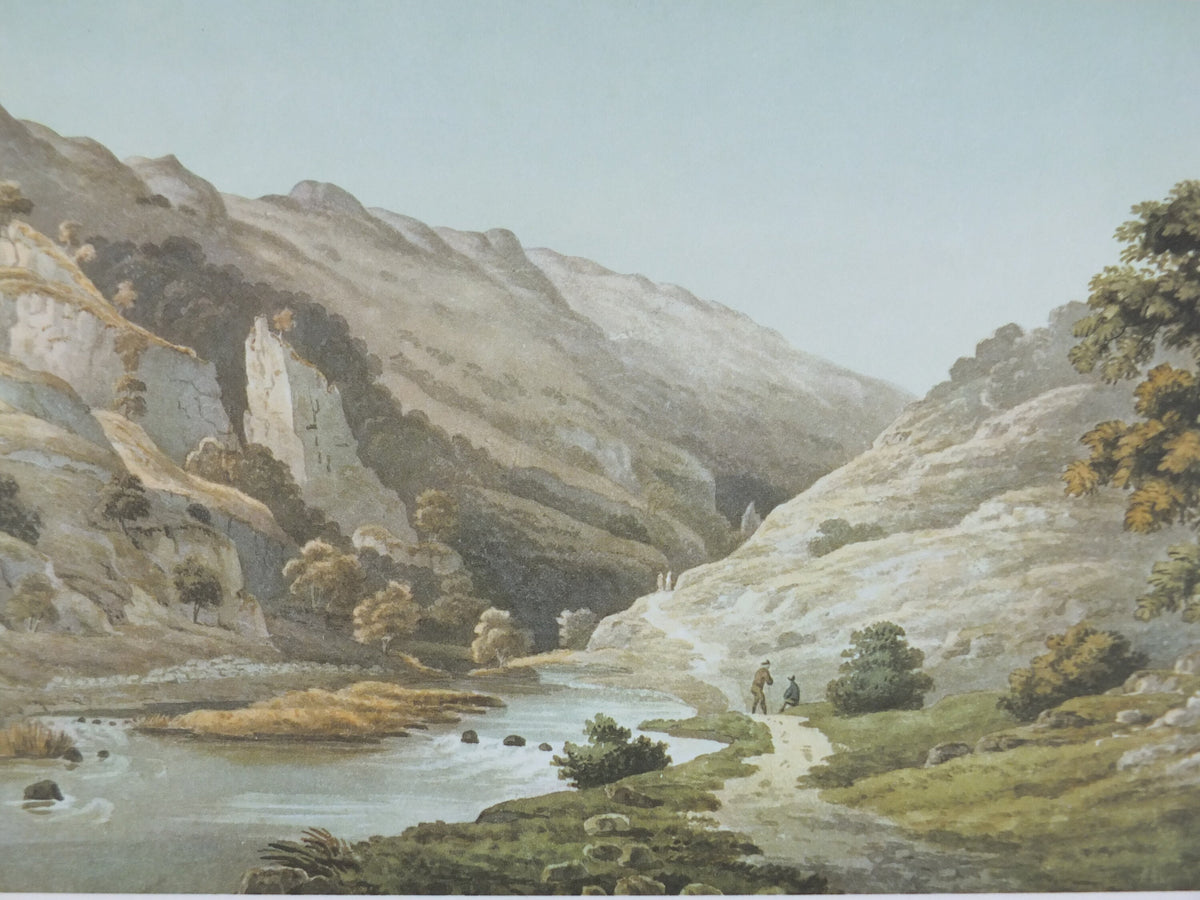 1965 Peak District National Park Poster, Joseph Wright, limestone dales, Travel and Tourism, walking trail, wall art decor