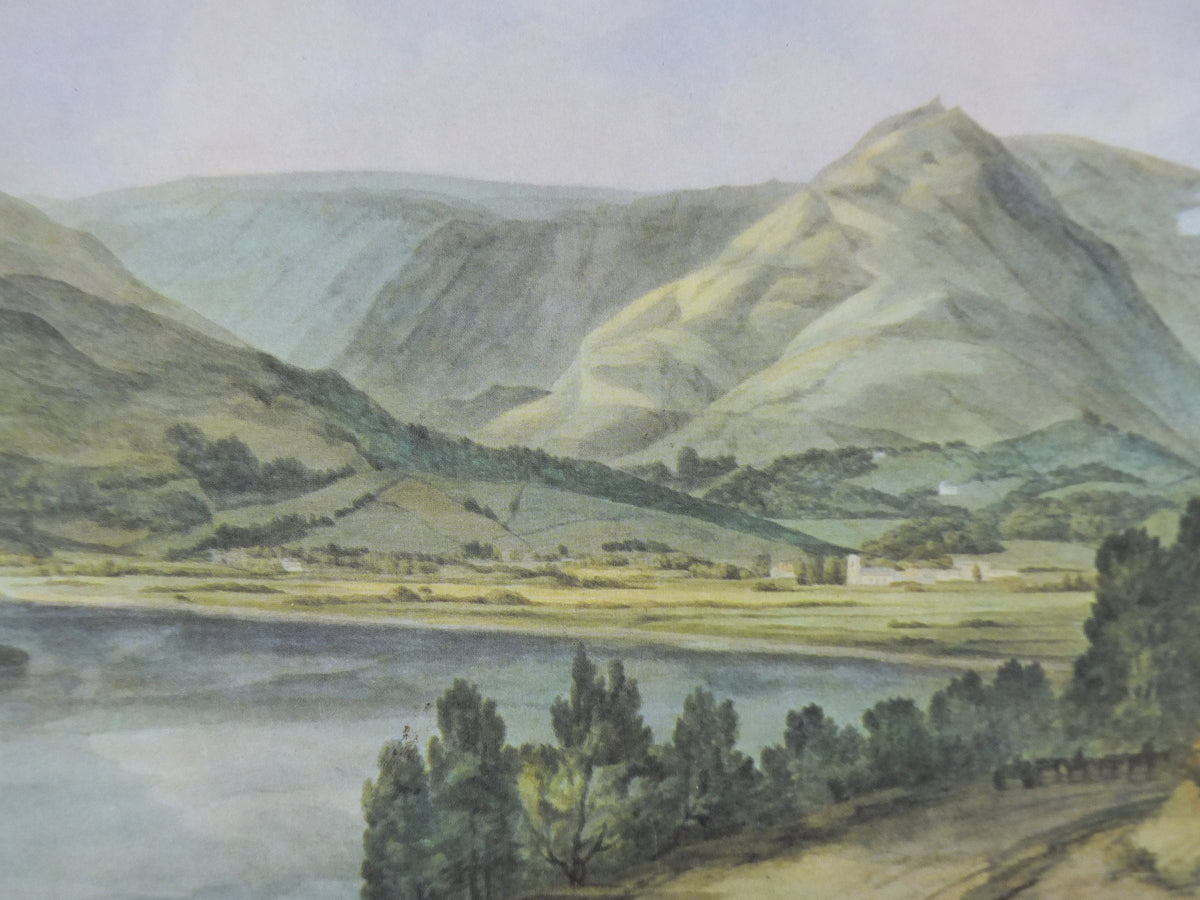 1965 Lake District National Park Poster, Francis Towne, Grasmere from the Rydal road, Travel and Tourism, walking trail, wall art decor