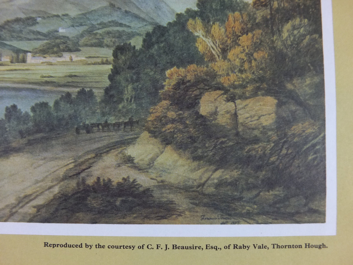 1965 Lake District National Park Poster, Francis Towne, Grasmere from the Rydal road, Travel and Tourism, walking trail, wall art decor