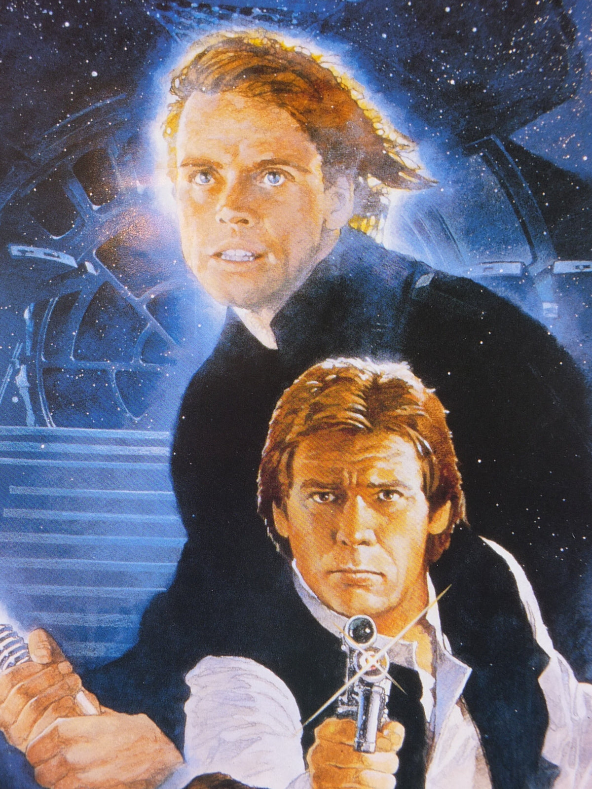 1995 Return of the Jedi Poster, International Star Wars Style B, by Kazuhiko Sano, Zigzag Germany variation, film wall art decor