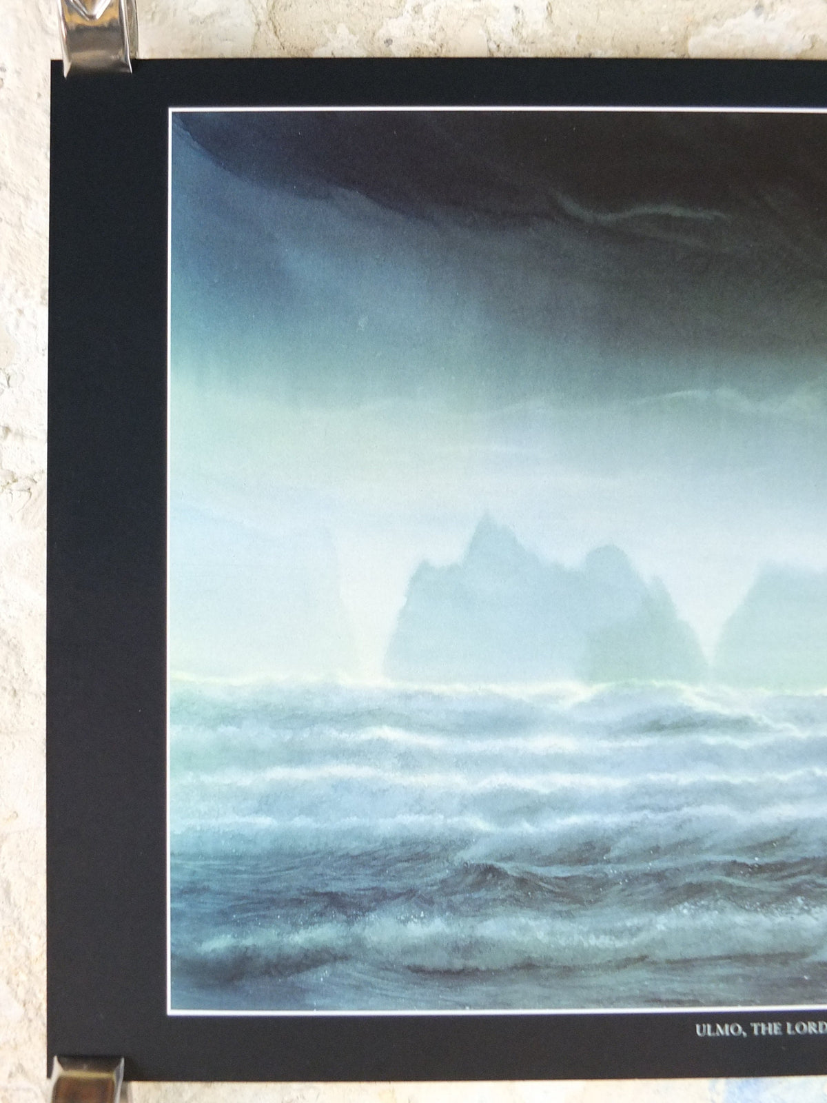 1999 Tolkien Unfinished Tales Poster, Ulmo Lord of Waters, by John Howe, Middle Earth pre Lord of the Rings, print wall art decor