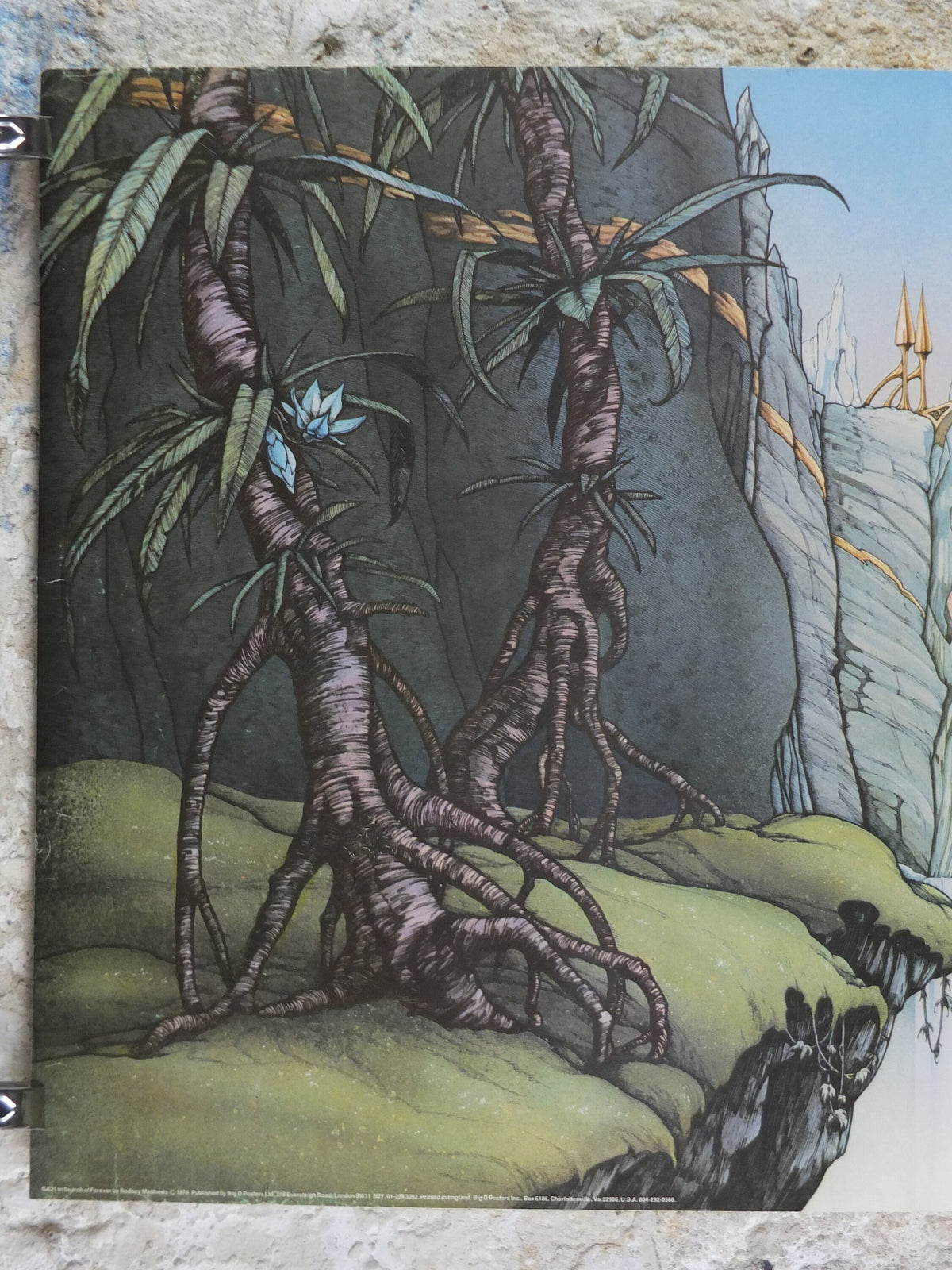 1976 In Search of Forever Poster, GA31 epic adventure quest art by Rodney Matthews, Big O Posters, fantasy wall art decor
