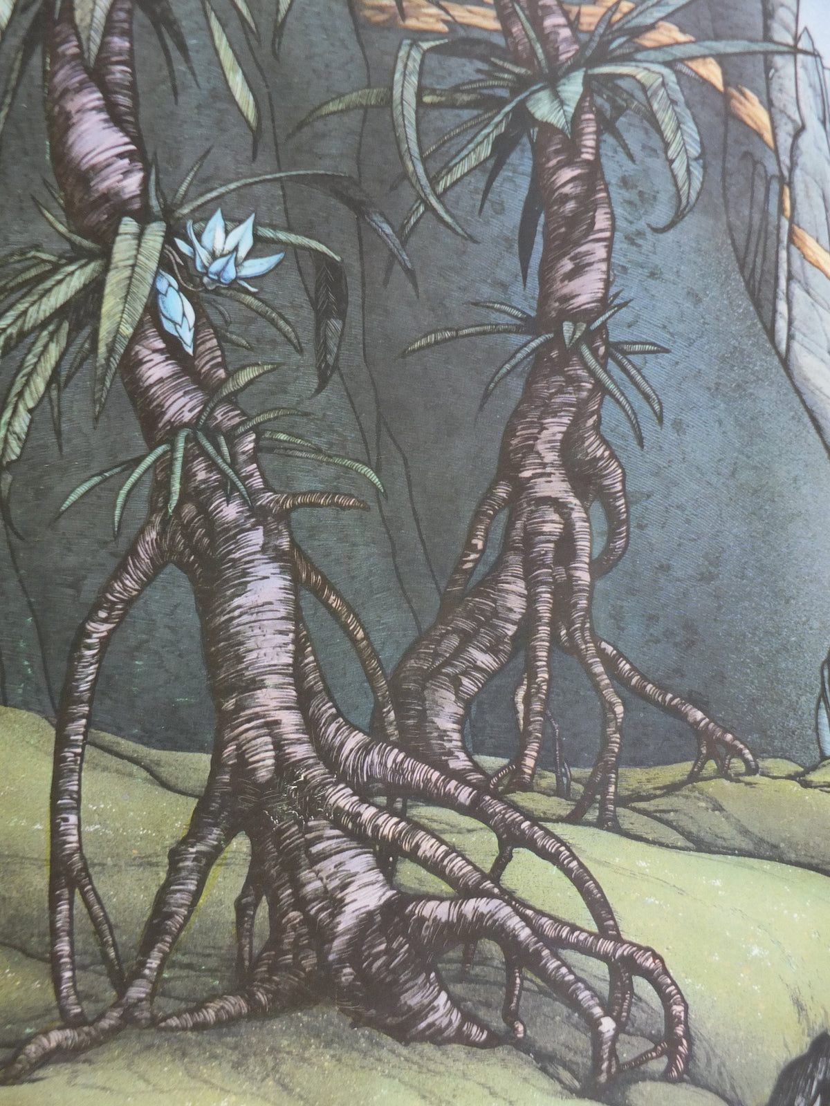 1976 In Search of Forever Poster, GA31 epic adventure quest art by Rodney Matthews, Big O Posters, fantasy wall art decor