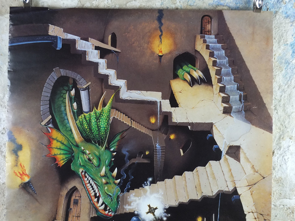 1995 Lord of the Dragon Poster, by Max Henkle, From Scandecor, 1260, fantasy wall art decor