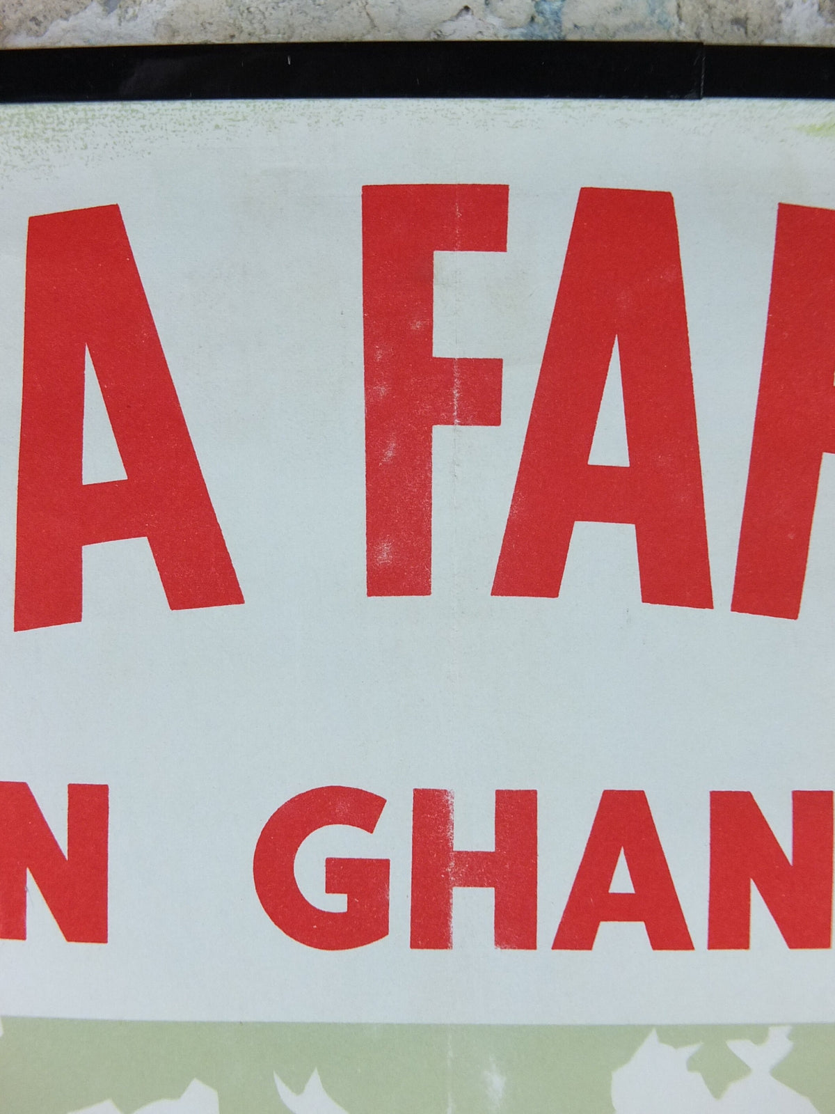 Original 1960s Cocoa Farming in Ghana Poster, Cadbury Chocolate, Cadburys Advertising, wall art retro decor