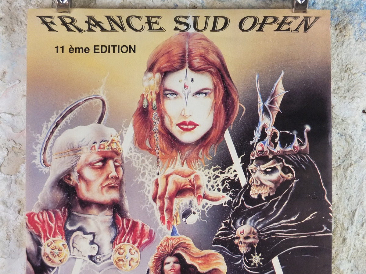 1993 French Roleplay, Wargame and Figurine Poster, from Toulon, Fort Faron, Tournoi de Jeux de Roles et Wargames fantasy wall art decor