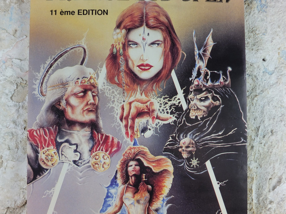 1993 French Roleplay, Wargame and Figurine Poster, from Toulon, Fort Faron, Tournoi de Jeux de Roles et Wargames fantasy wall art decor