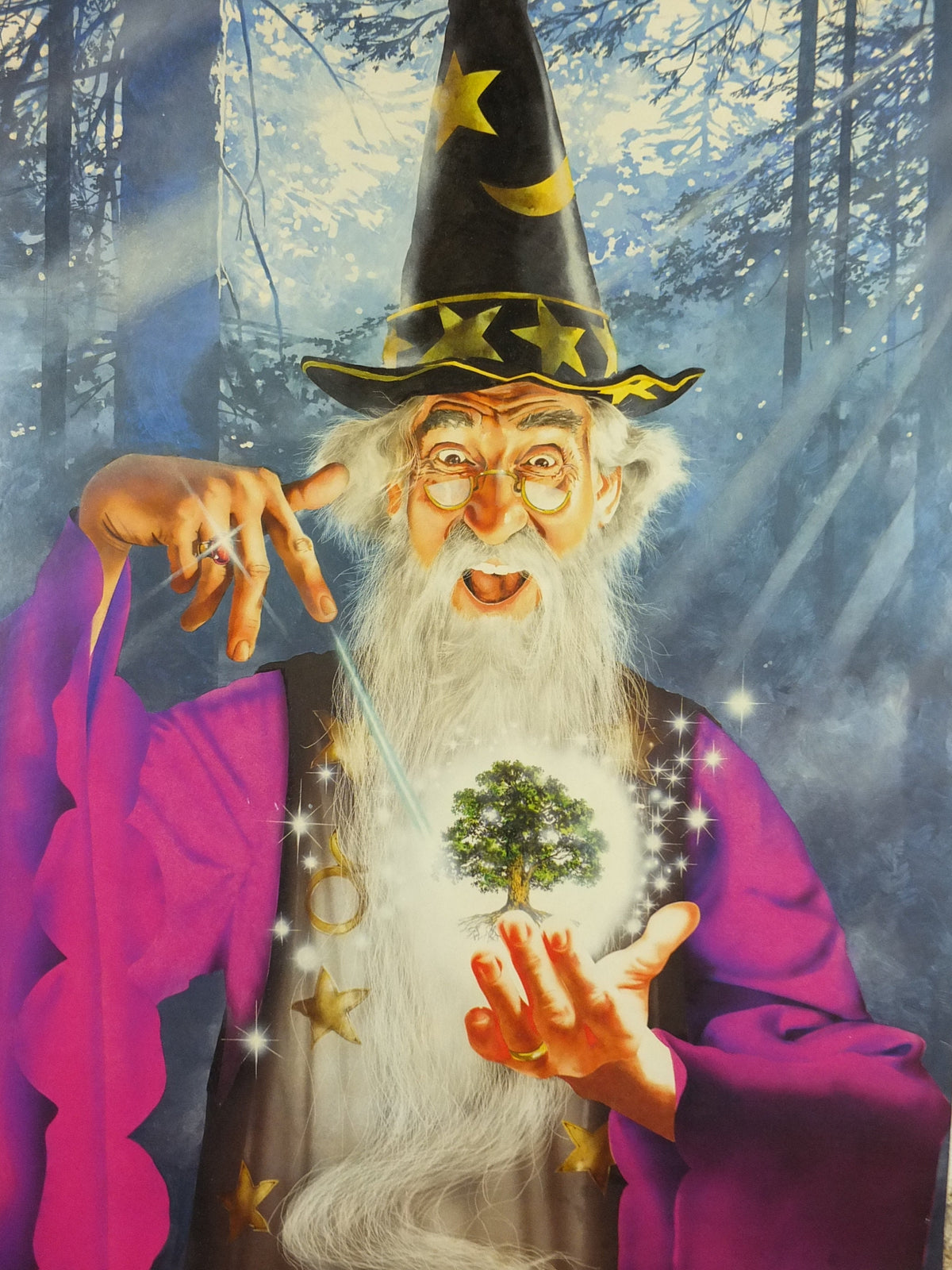 1989 Tree Wizard Poster, by Irvine Peacock, From Athena International, 0308603, fantasy wall art decor