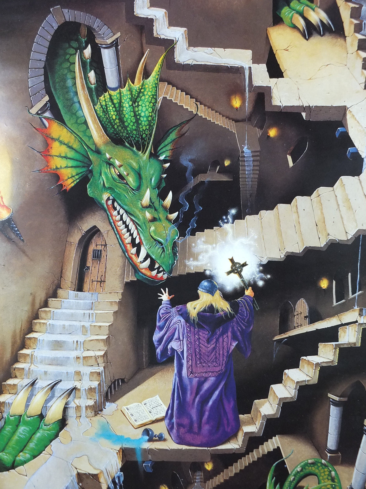 1995 Lord of the Dragon Poster, by Max Henkle, From Scandecor, 1260, fantasy wall art decor