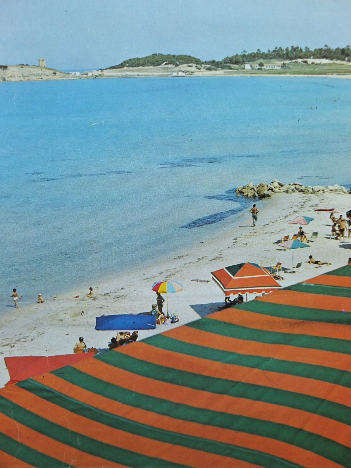 1971 Greece Halkidiki Travel Poster, sun and sunsets, beaches and summer fun, travel tourism, holiday vacation, wall art decor