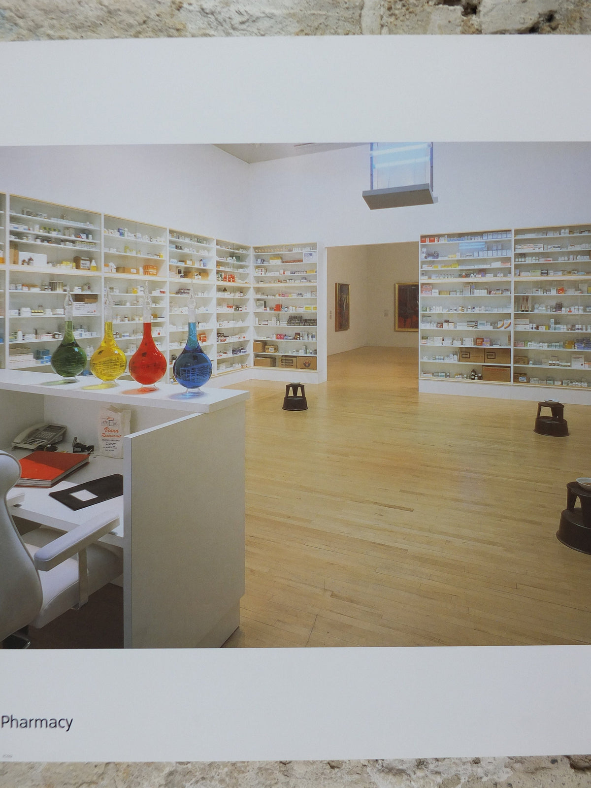 2002 Damien Hirst Pharmacy Poster, Modern Art from the Tate Gallery, Notting Hill restaurant, gallery exhibition wall art decor