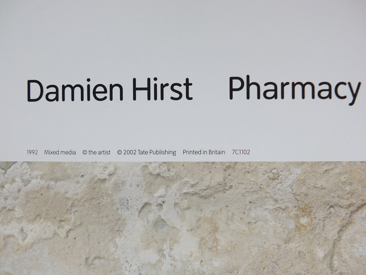 2002 Damien Hirst Pharmacy Poster, Modern Art from the Tate Gallery, Notting Hill restaurant, gallery exhibition wall art decor