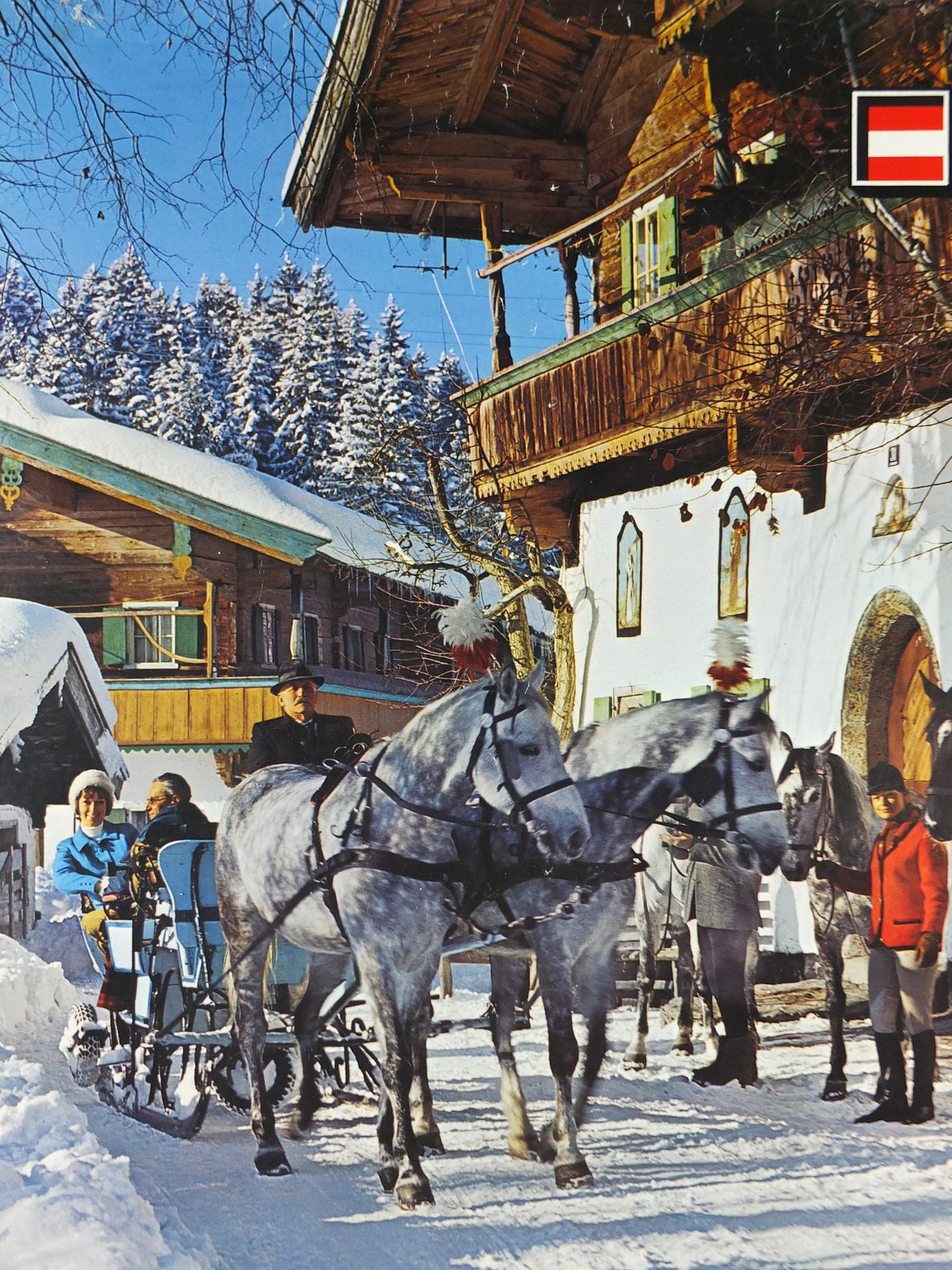 1970s Austrian Ski Resort Poster, St Johann in Tyrol, published by Austrian Federal Government, travel tourism skiing, wall art decor, 1970s