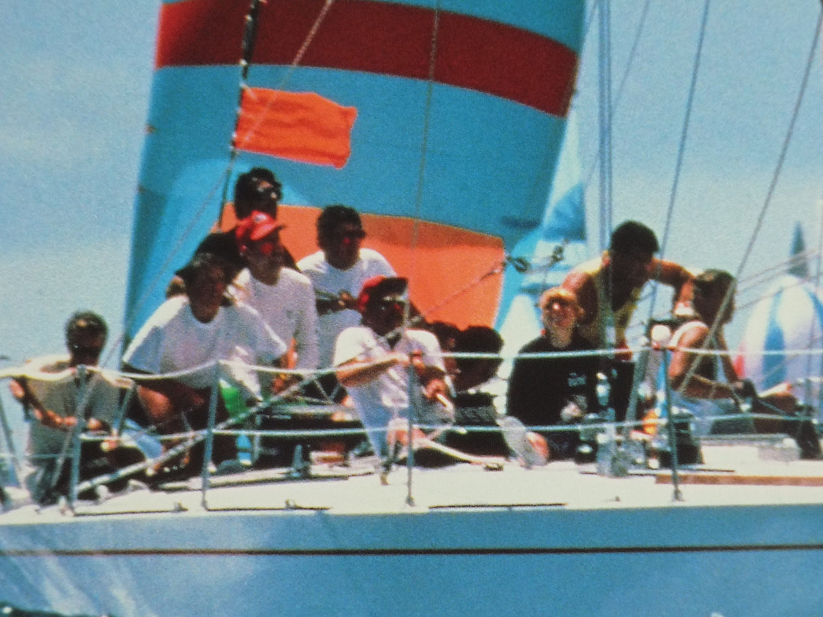 1990 Antigua Sailing Week Poster, 23rd Annual event, Wind-filled sails and spinnakers, sport, Sailing, wall art decor