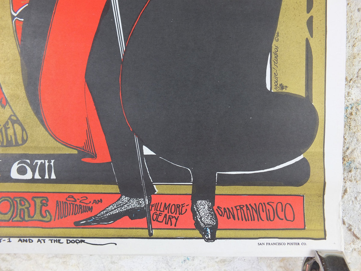 1966 Jefferson Airplane Poster, Fillmore, Home Coming Dance, Berkeley University, San Francisco, Psychedelic folk rock music, wall art decor