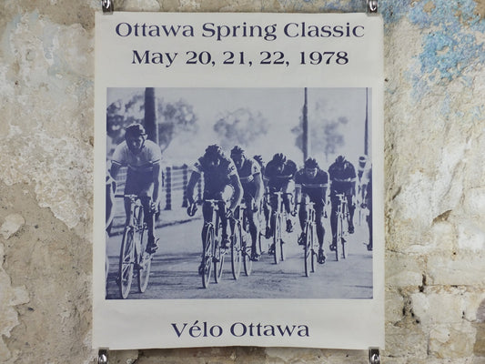 1978 Ottawa Cycling Poster, Ottawa Spring Classic, Canada, vélo, racing bike, road racing, Mamil, wall art retro decor