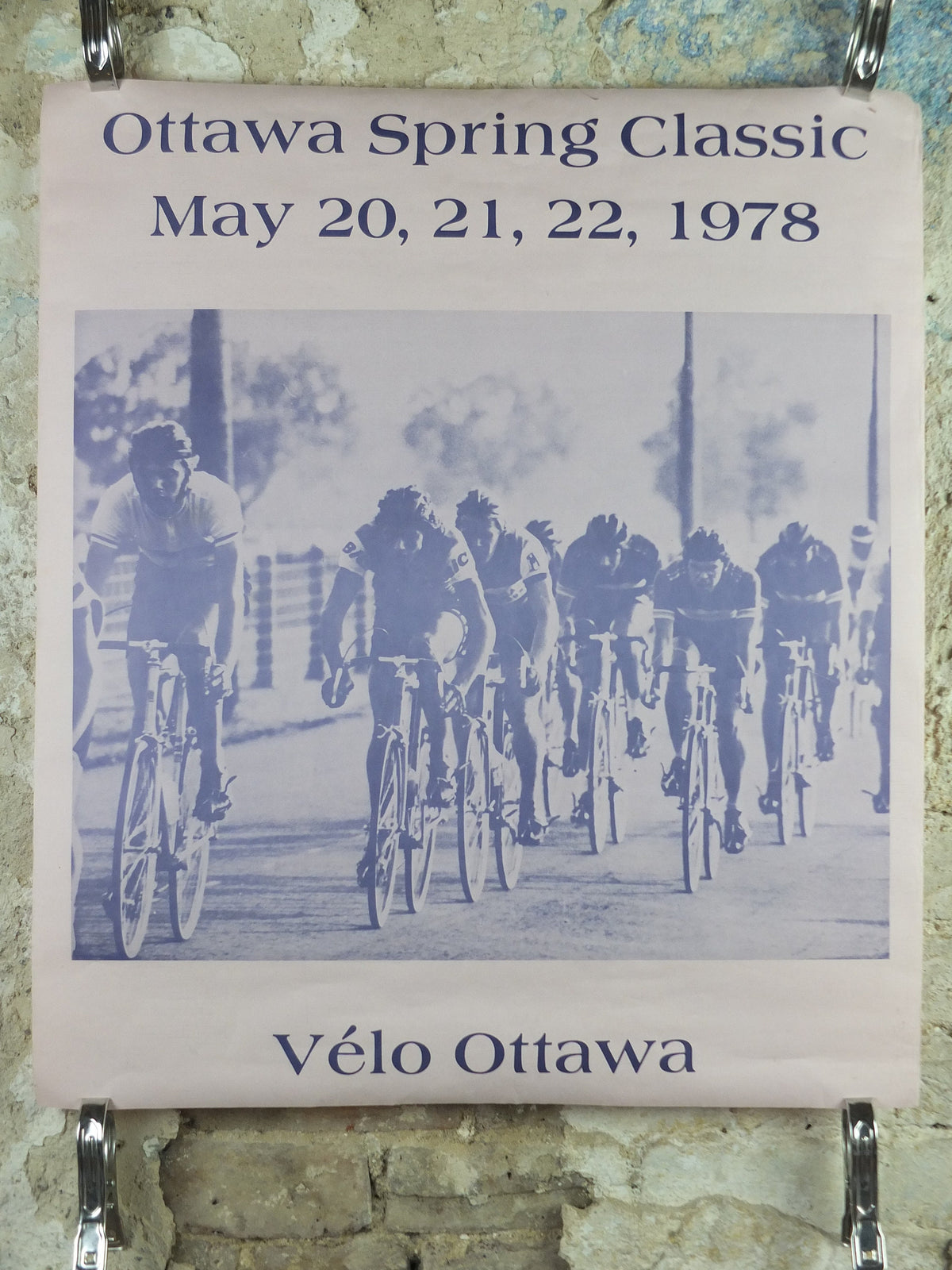 1978 Ottawa Cycling Poster, Ottawa Spring Classic, Quebec, Canada, vélo, racing bike, road racing, Mamil, wall art retro decor