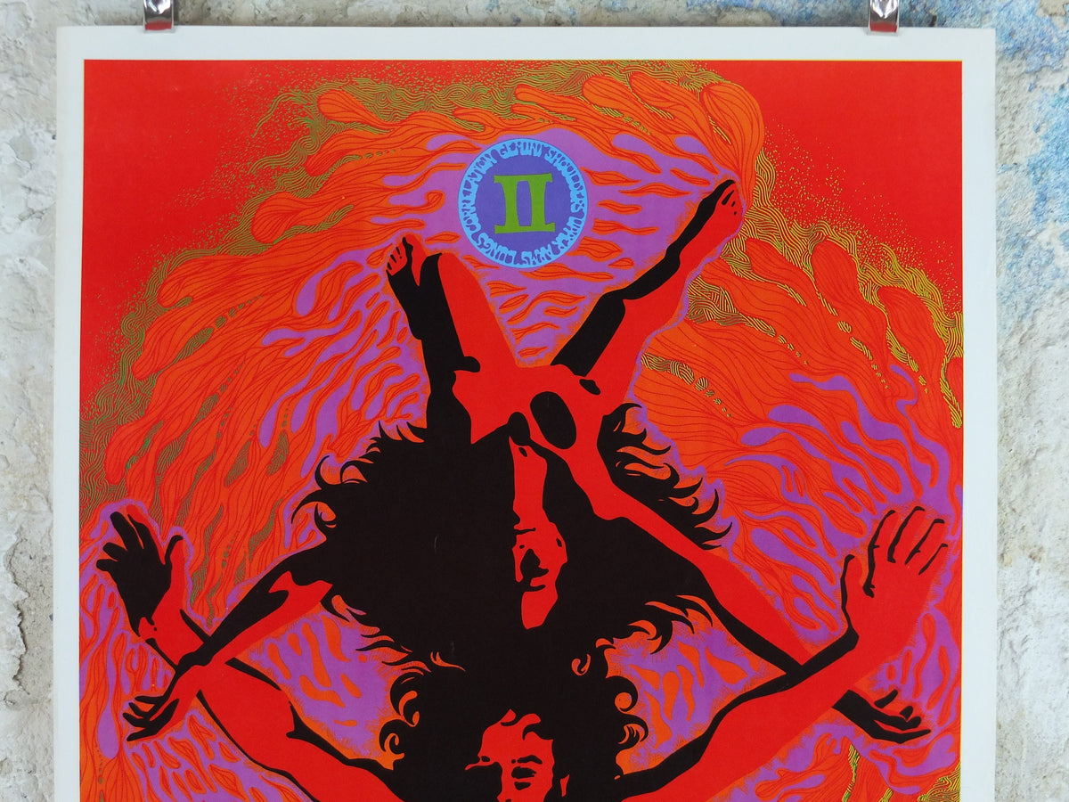1967 Gemini Poster, Zodiac Astrology Star Sign, by Dick Moore, Funky Features, San Francisco, Psychedelic, Hippy New Age, wall art decor