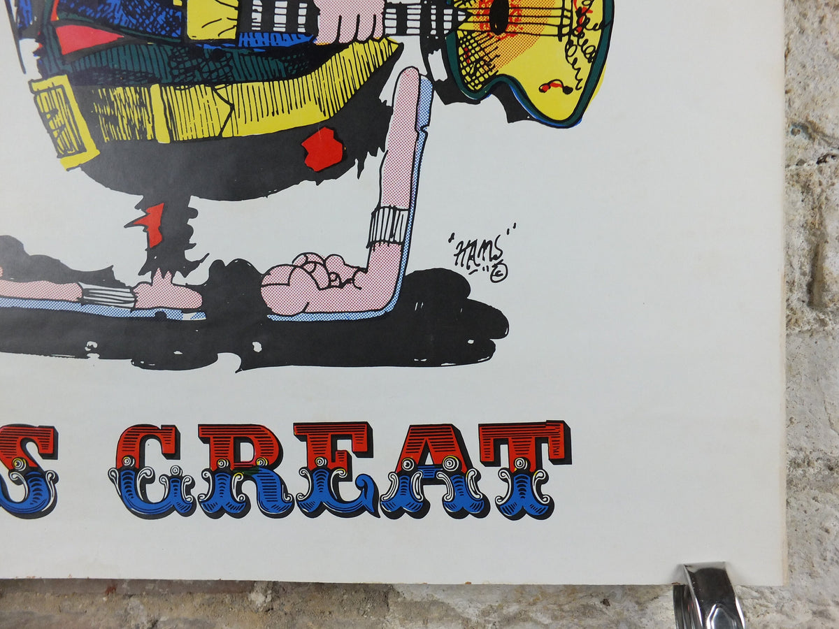1967 Carnaby Street Poster, Britain is Great, I was Lord Kitchener's Valet, by Hans, psychedelic swinging sixties, fashion, wall art decor