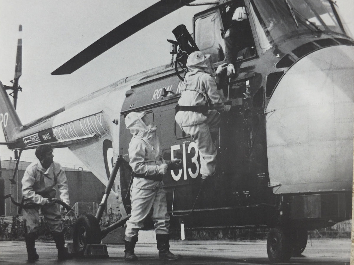 1960s Royal Navy Helicopter Poster, Westland Whirlwind, U.S. Sikorsky S-55 H-19 Chickasaw, print wall art decor