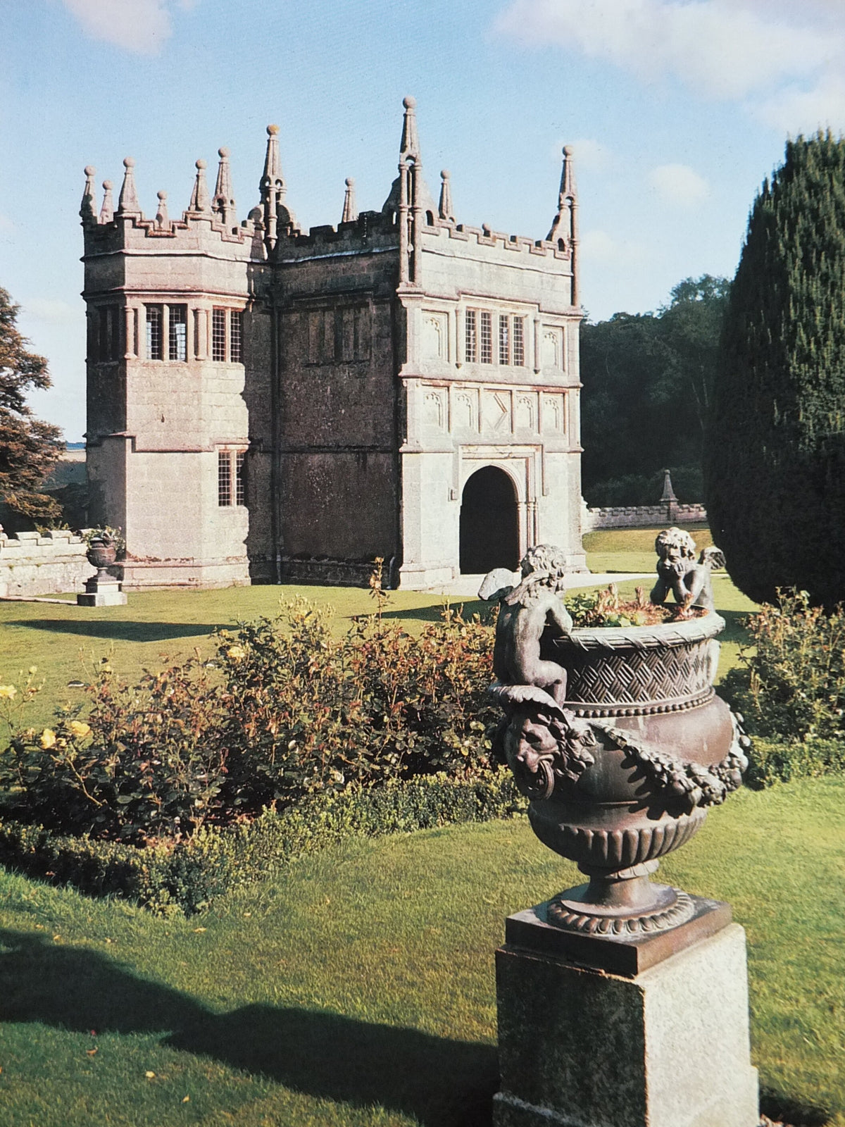 1970s Original National Trust Poster, The Gatehouse, Lanhydrock, Cornwall, England, heritage conservation, wall art retro decor
