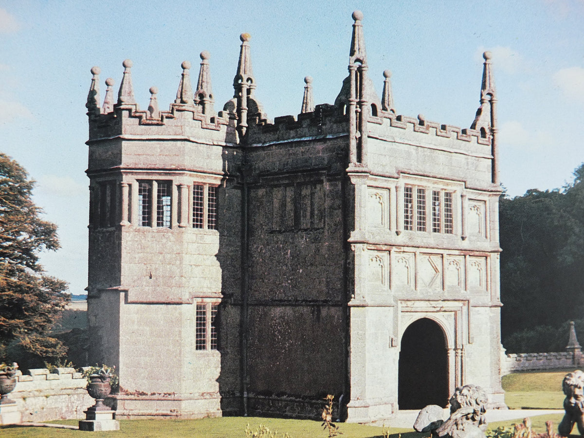 1970s Original National Trust Poster, The Gatehouse, Lanhydrock, Cornwall, England, heritage conservation, wall art retro decor