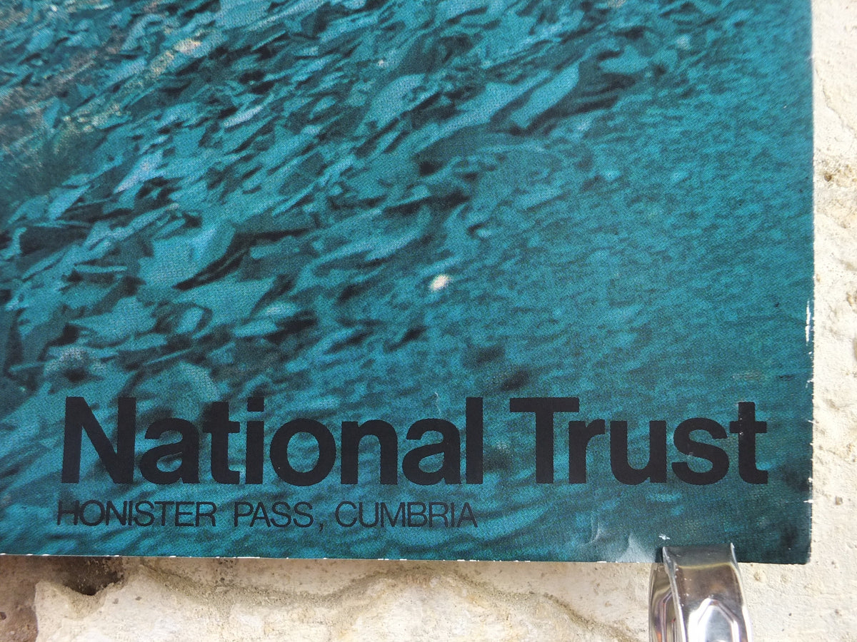 1970s Original National Trust Poster, Lake District, Honister Pass, Cumbria, England, heritage conservation, wall art retro decor